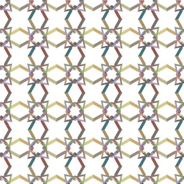 Dikişsiz geometrik süs vektör deseni. Soyut arka plan