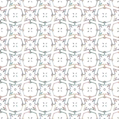 Dikişsiz geometrik süs vektör deseni. Soyut arka plan