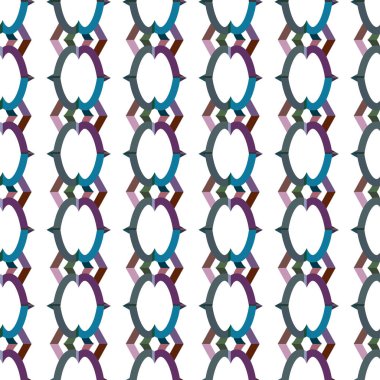 geometrik süsleme biçiminde kusursuz vektör deseni