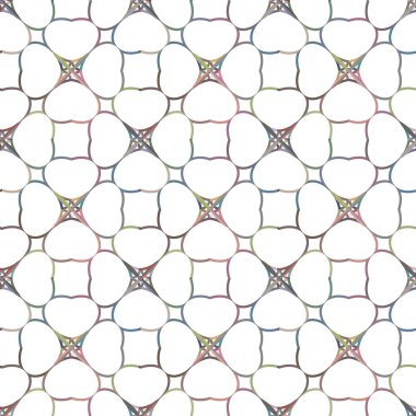 Geometrik süslemeli vektör deseni. Kusursuz tasarım dokusu.