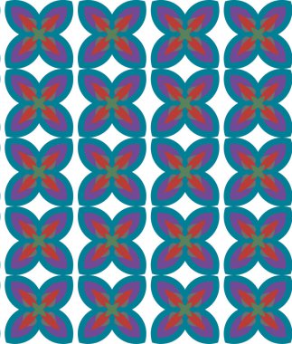 geometrik süsleme biçiminde kusursuz vektör deseni