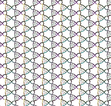 geometrik süsleme biçiminde kusursuz vektör deseni