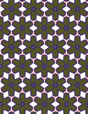 Geometrik süslemeli vektör deseni. Kusursuz tasarım dokusu.