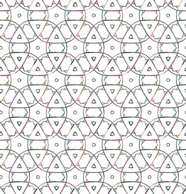 Dikişsiz geometrik süs vektör deseni. Soyut arka plan