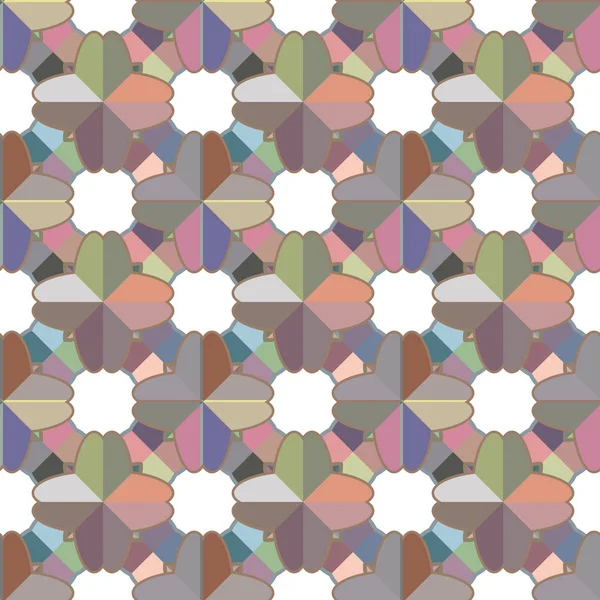 Geometrisches Ornamentales Vektormuster Nahtlose Design Textur — Stockvektor