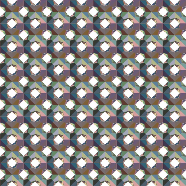 Motif Vectoriel Sans Couture Dans Style Ornemental Géométrique — Image vectorielle