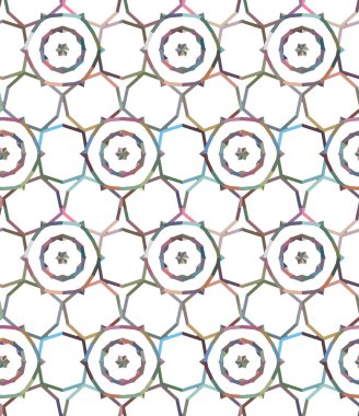 Dikişsiz geometrik süs vektör deseni. Soyut arka plan