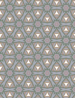 Geometrik süslemeli vektör deseni. Kusursuz tasarım dokusu.