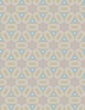 geometrik süsleme biçiminde kusursuz vektör deseni