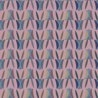 geometrik süsleme biçiminde kusursuz vektör deseni