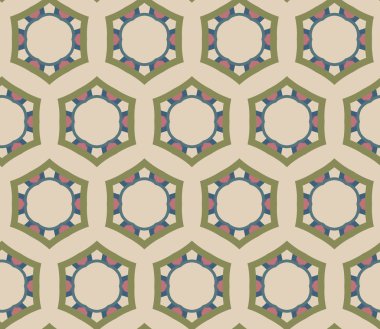 geometrik süsleme biçiminde kusursuz vektör deseni