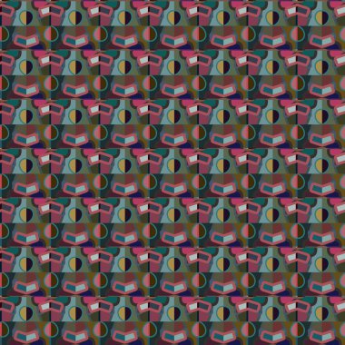 Kusursuz Vektör Deseni. Geometrik Süsleme Biçiminde Arkaplan DokusuName.