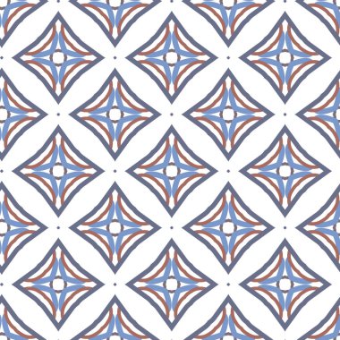 Dikişsiz geometrik süs vektör deseni. Soyut arka plan