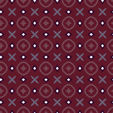 geometrik süsleme biçiminde kusursuz vektör deseni