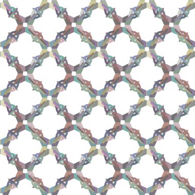 Geometrik süslemeli vektör deseni. Kusursuz tasarım dokusu.