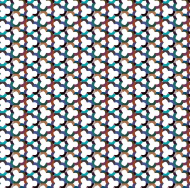 Geometrik süslemeli vektör deseni. Kusursuz tasarım dokusu.