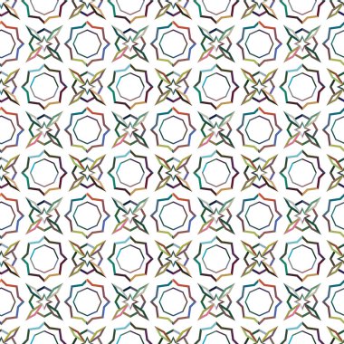 Dikişsiz geometrik süs vektör deseni. Soyut arka plan