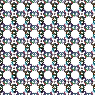 Geometrik süslemeli vektör deseni. Kusursuz tasarım dokusu.