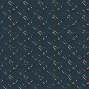 geometrik süsleme biçiminde kusursuz vektör deseni