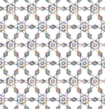 geometrik süsleme biçiminde kusursuz vektör deseni