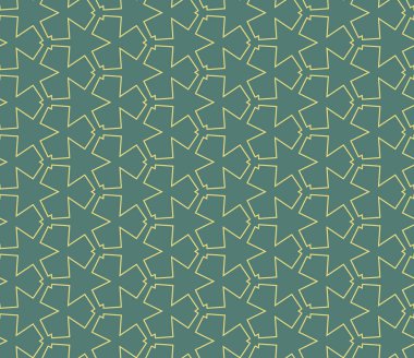 Geometrik süslemeli vektör deseni. Kusursuz tasarım dokusu.