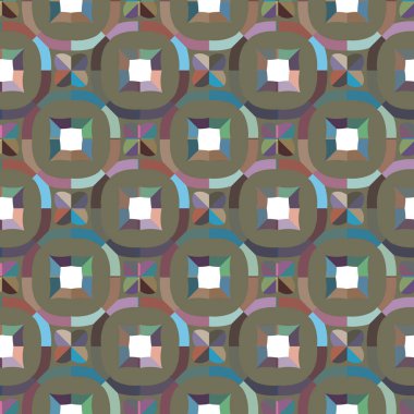 Kusursuz Vektör Deseni. Geometrik Süsleme Biçiminde Arkaplan DokusuName.