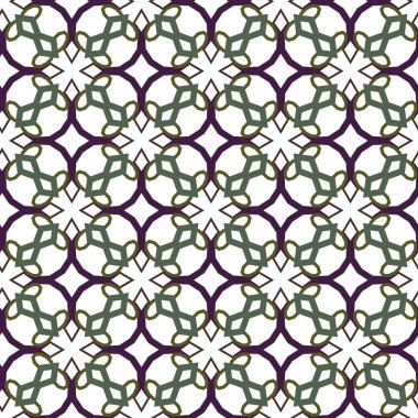 geometrik süsleme biçiminde kusursuz vektör deseni