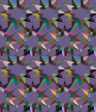 geometrik süsleme biçiminde kusursuz vektör deseni