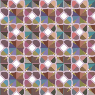 Kusursuz Vektör Deseni. Geometrik Süsleme Biçiminde Arkaplan DokusuName.