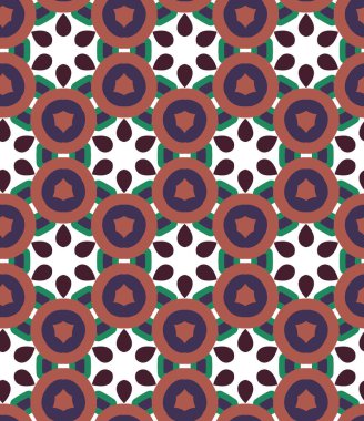 Geometrik süslemeli vektör deseni. Kusursuz tasarım dokusu.