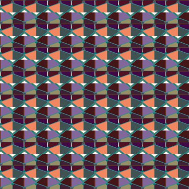 geometrik süsleme biçiminde kusursuz vektör deseni