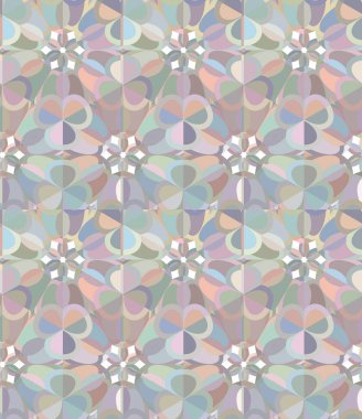 geometrik süsleme biçiminde kusursuz vektör deseni