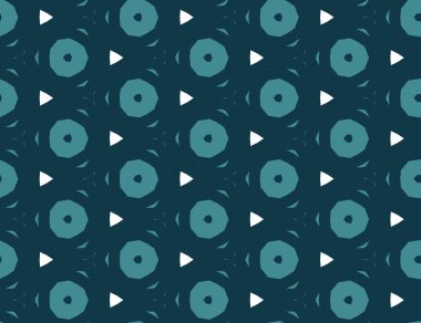 Geometrik süslemeli vektör deseni. Kusursuz tasarım dokusu.