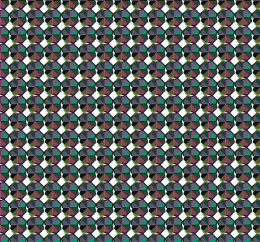 geometrik süsleme biçiminde kusursuz vektör deseni