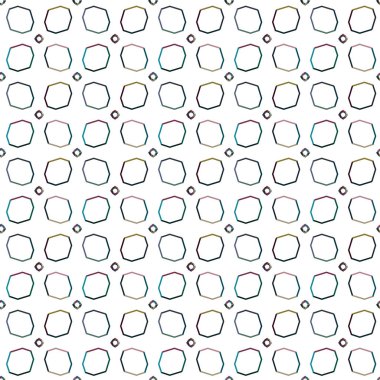 Geometrik süslemeli vektör deseni. Kusursuz tasarım dokusu.