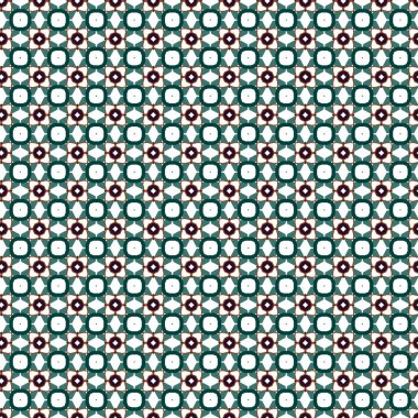 Geometrik süslemeli vektör deseni. Kusursuz tasarım dokusu.