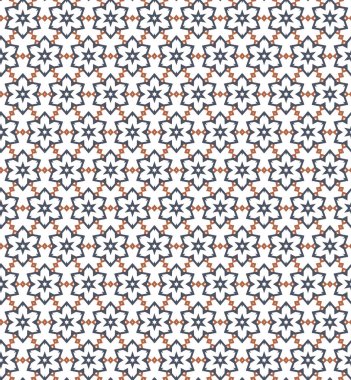 Geometrik süslemeli vektör deseni. Kusursuz tasarım dokusu.