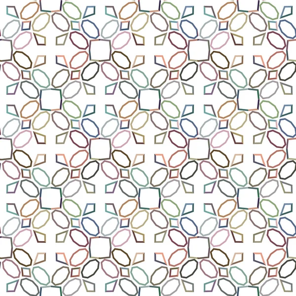 Geometrik Süsleme Biçiminde Kusursuz Vektör Deseni — Stok Vektör