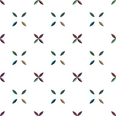 Geometrik şekilli kusursuz desen vektör çizimi