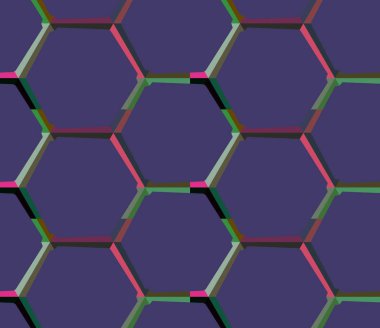 Geometrik şekilli kusursuz desen vektör çizimi