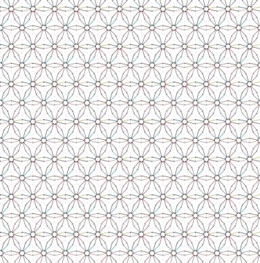 Geometrik şekilli kusursuz desen vektör çizimi