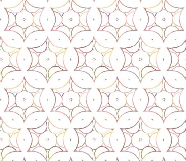 Geometrik şekilli kusursuz desen vektör çizimi