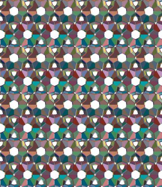 Geometrik şekilli kusursuz desen vektör çizimi