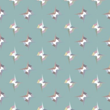 Geometrik şekilli kusursuz desen vektör çizimi