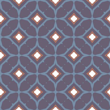 Geometrik şekilli kusursuz desen vektör çizimi