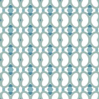 Geometrik şekilli kusursuz desen vektör çizimi