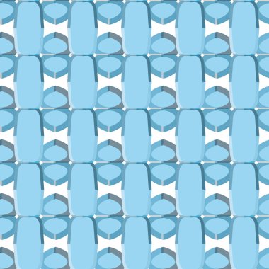 Geometrik şekilli kusursuz desen vektör çizimi