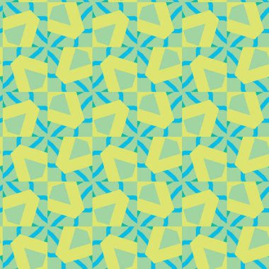 Geometrik şekilli kusursuz desen, vektör illüstrasyonu
