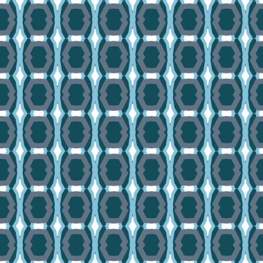Geometrik şekilli kusursuz desen, vektör illüstrasyonu