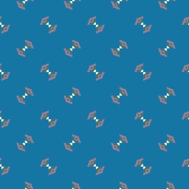 Geometrik şekilli kusursuz desen vektör çizimi